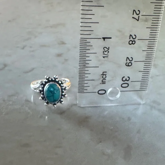NWOT Sundance Wild Frontier Ring, Turquoise, Sterling Silver